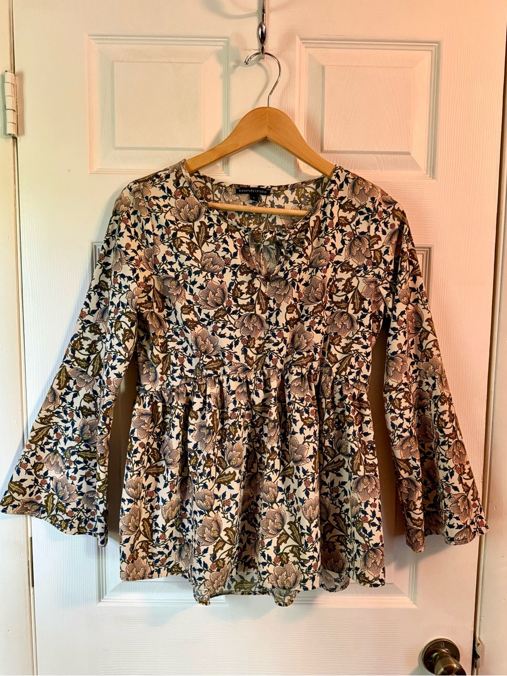 Flowy Floral Peplum Top
